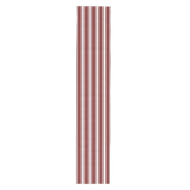 Camino De Mesa Mediano Mottled Double Striped Cranberry (Anverso)