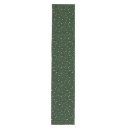 Camino De Mesa Mediano Navidad Verde Amarillo Estrella Raya Navidad 