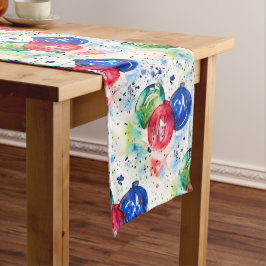 Camino De Mesa Mediano Navidades Baubles Holiday Ornaments Table Runner