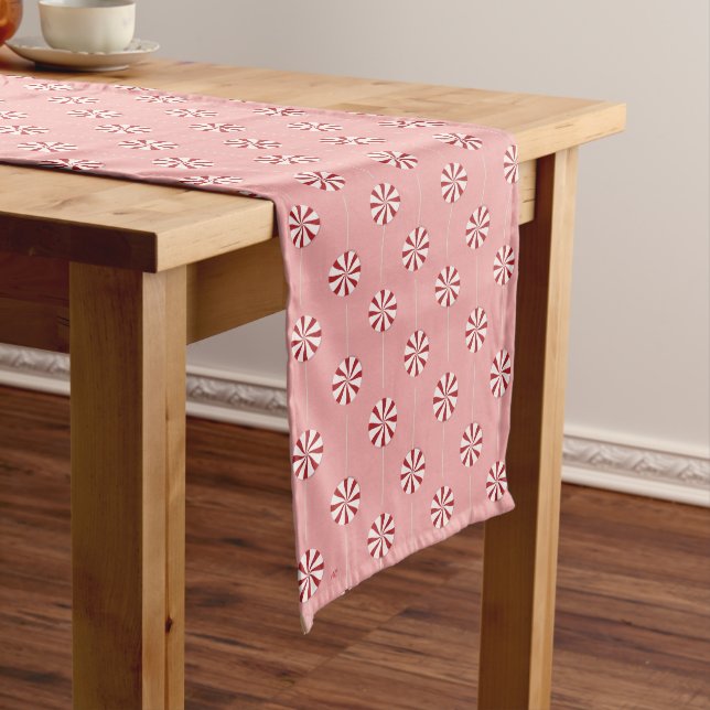 Camino De Mesa Mediano Navidades Candy | Lollipops Pink Table Runner (In Situ)