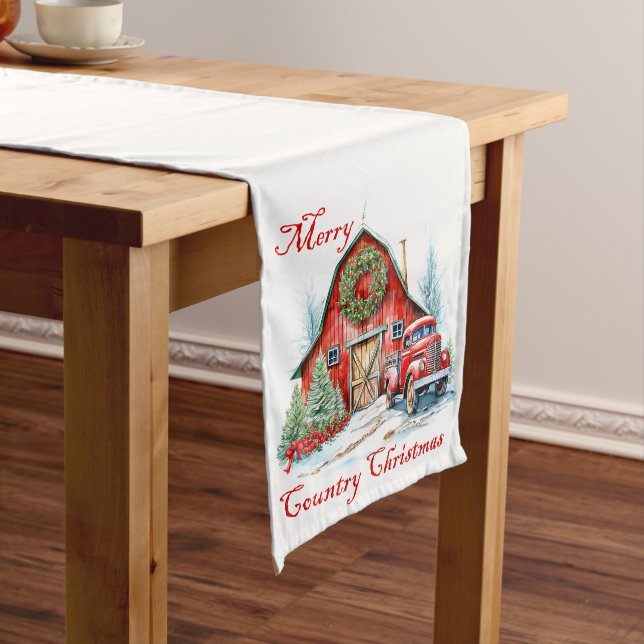 Camino De Mesa Mediano Navidades de país (In Situ)