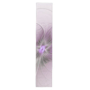 Camino De Mesa Mediano Pequeña belleza moderna arte fractal gris mauve