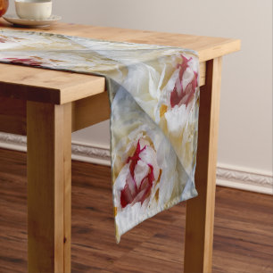 Camino De Mesa Mediano Pétalos de peonía