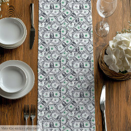 Camino De Mesa Mediano Regalo divertido patrón dólar acogedor sorpresa de