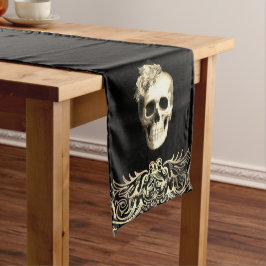 Camino De Mesa Mediano Rosas blancas de Glam Gótico