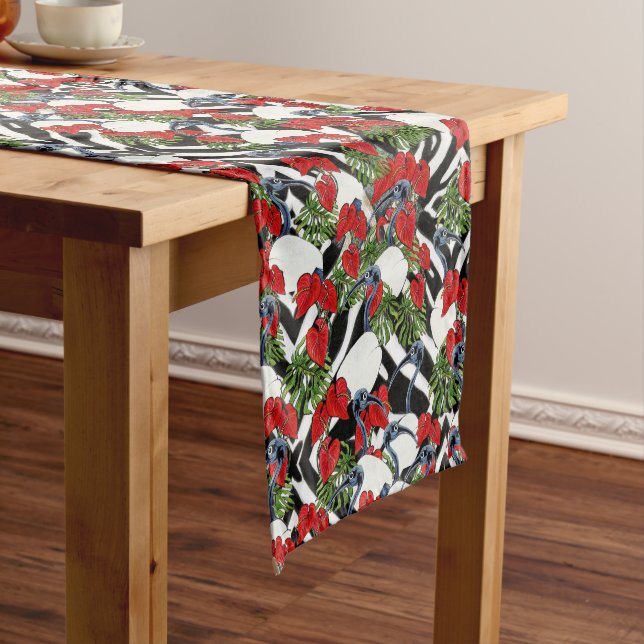 Camino De Mesa Mediano Sacred Anthurium Table Runner (In Situ)