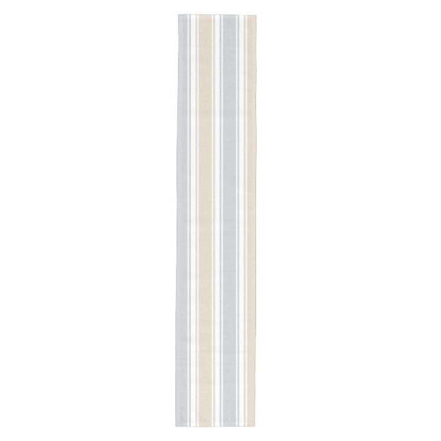 Camino De Mesa Mediano Sand & Gray Double Striped (Anverso)
