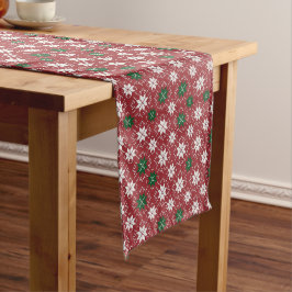Camino De Mesa Mediano Scandinavian Fair Isle Christmas Edition 1