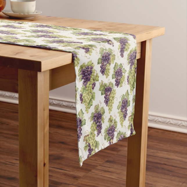 Camino De Mesa Mediano Vineyard Grapes Table Runner – Wine Entertaining (In Situ)