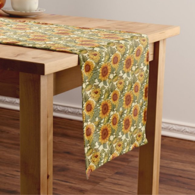Camino De Mesa Mediano William Morris Autumn Sun Flowers (Autumn Sun Flowers table runner)