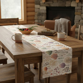 Camino De Mesa Mediano Woodland Cozy Cabin Family Dining