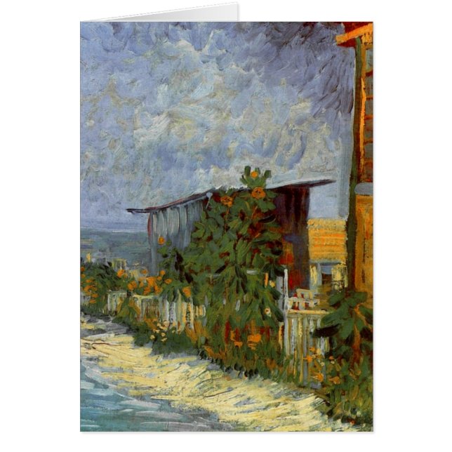 Camino de Montmartre con Sunflowers Van Gogh Bella (Frente)