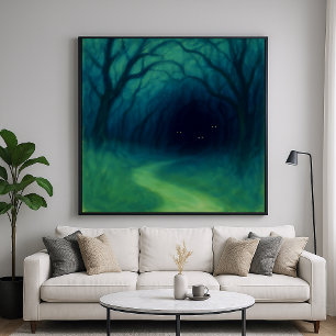 Camino del bosque oscuro - Arte estilo impresionis
