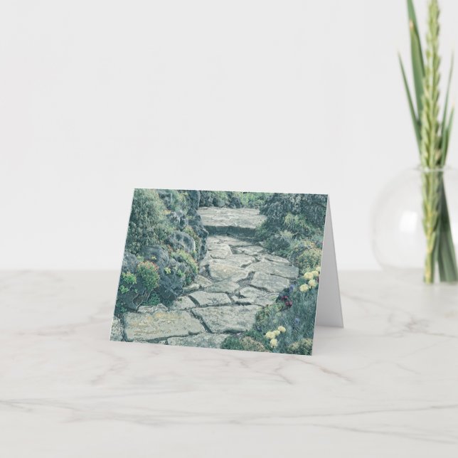 Camino del Jardín - Tarjeta de Agradecimiento (Anverso)