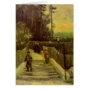 Camino Empinado en Montmartre por Vincent van Gogh