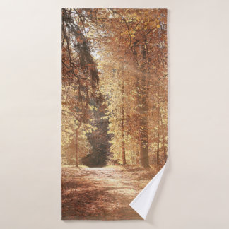 Camino en el bosque de otoño, aventura, follaje, l