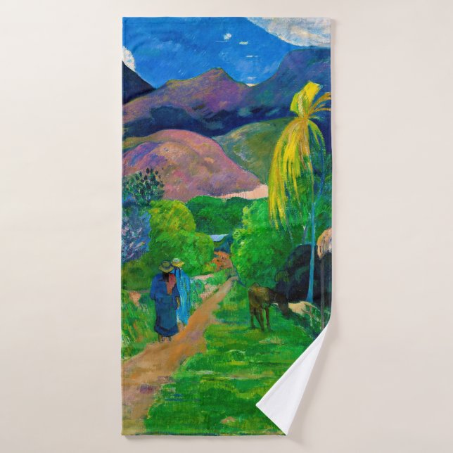 Camino en Tahití, Gauguin (Toalla de baño)