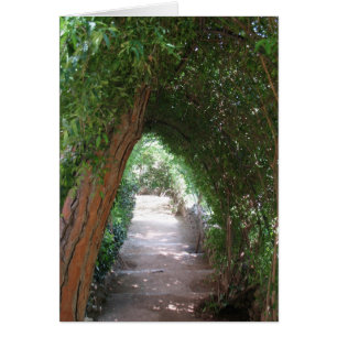 Camino secreto en el jardín de Gaudí - Tarjeta de 