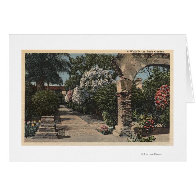 Caminos del Jardín de la Misión del Patio (Anverso (Horizontal))