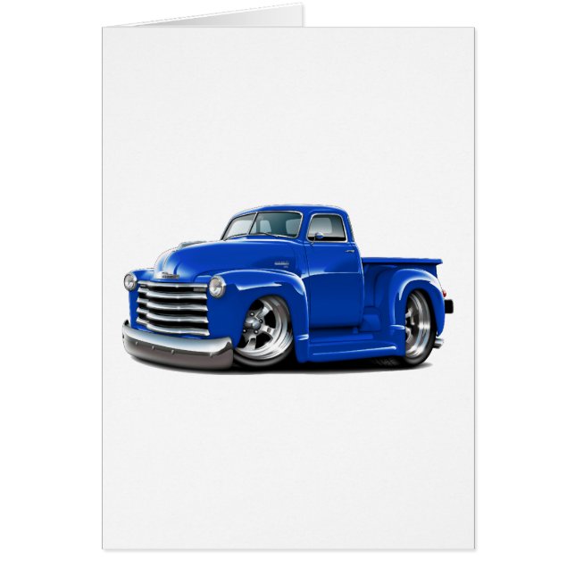 Camión 1950-52 del azul de Chevy (Frente)