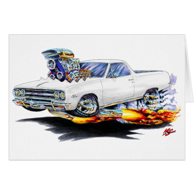 Camión 1964-65 del blanco del EL Camino (Anverso (Horizontal))