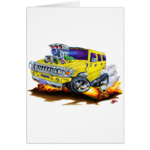 Camión amarillo de Hummer H2