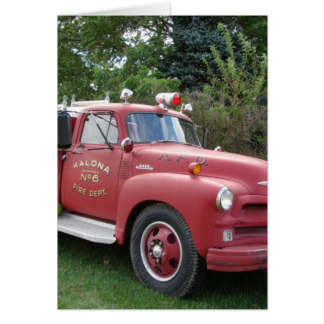 Camión antigüo de bomberos (Frente)