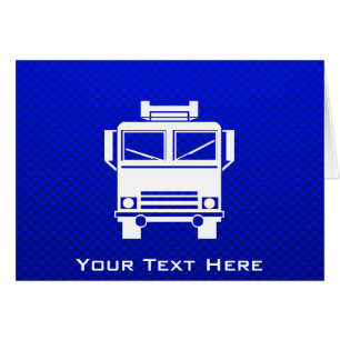 Camión azul contra incendios