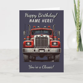 Camión clásico eres una tarjeta de cumpleaños clás