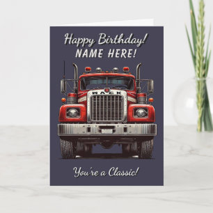 Camión clásico eres una tarjeta de cumpleaños clás