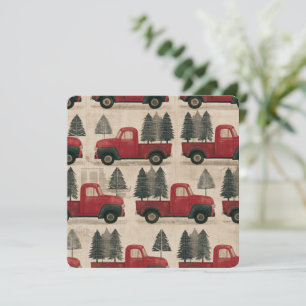 Camión de árbol de Navidad vintage
