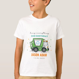 Camión de basura camisetas de niños fiesta de cump