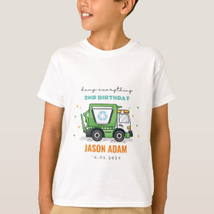 Camión de basura camisetas de niños fiesta de cump