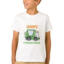 Camión de basura camisetas de niños fiesta de cump