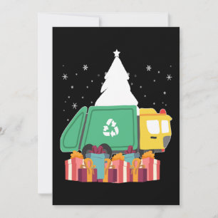 Camión de Basura Divertido de Navidad Regalo de Va