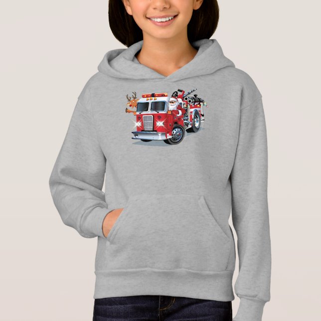 Camión de bomberos de Navidades personalizados (Anverso)