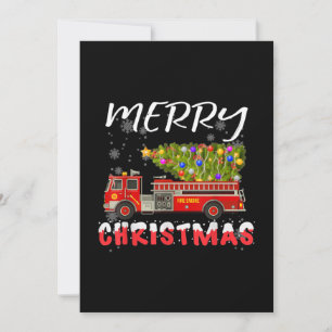 Camión de bomberos Pino Bombero Navidad Familia