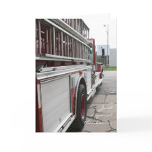 Camión de bomberos Tarjeta de agradecimiento