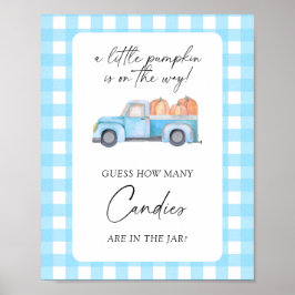 Camión de calabaza - adivinen cuántos Posters de c