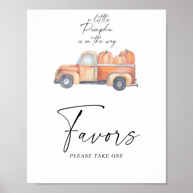 Camión de calabazas - Favoritos Póster (Frente)