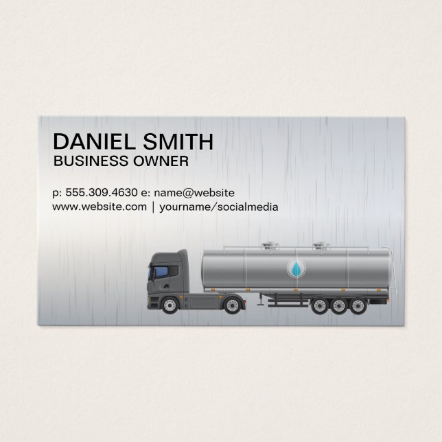 Camión de cisterna líquido | Conductor de camiones (Frente)