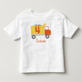 Camión de construcción 4ª camiseta Fiesta de cumpl