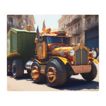 Camión de construcción, decoración de habitación i