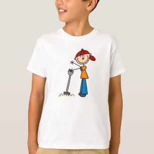 Camión de la figura con camiseta de la pala