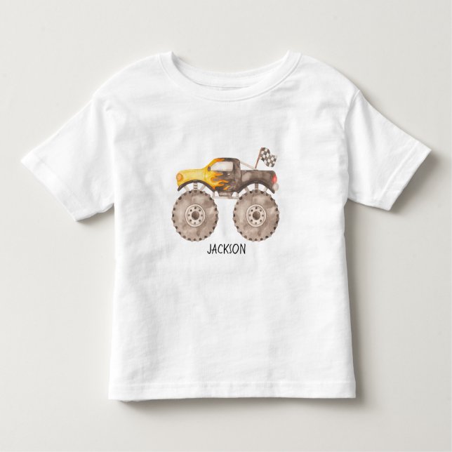 Camión de Monstruo Camiseta Toddler (Anverso)