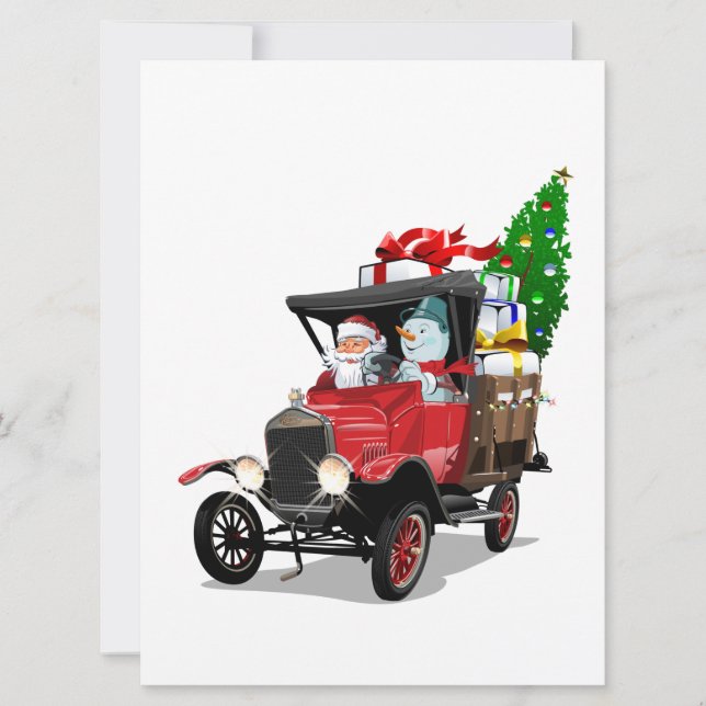 Camión de Navidad de dibujos animados (Anverso)