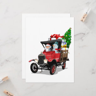 Camión de Navidad de dibujos animados