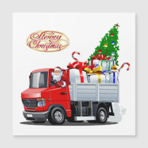 Camión de Navidad de dibujos animados