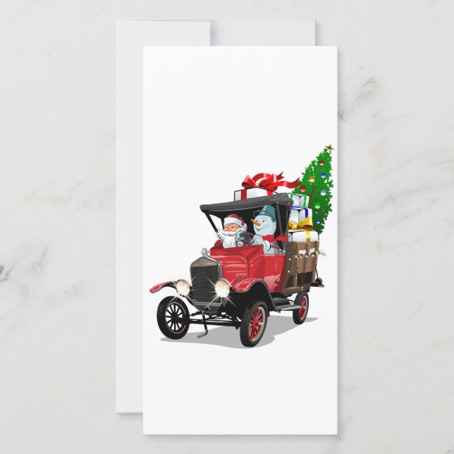 Camión de Navidad de dibujos animados (Anverso)