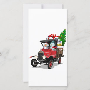 Camión de Navidad de dibujos animados